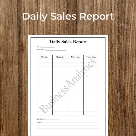 | sale report